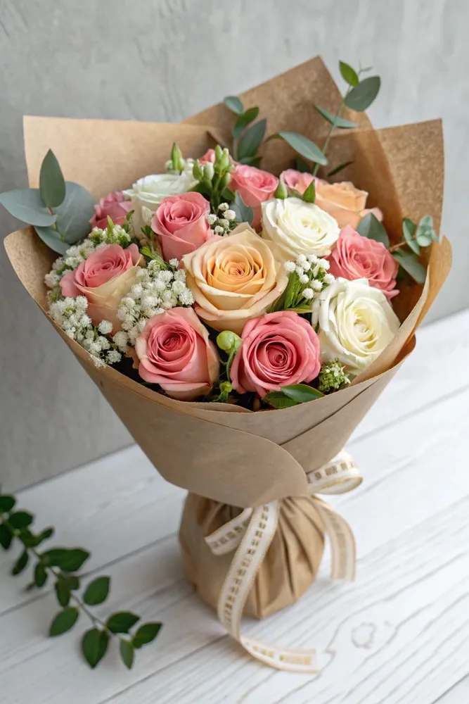 Blush Kraft Bouquet